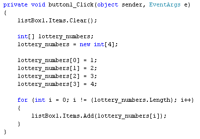 A Loop and an Array