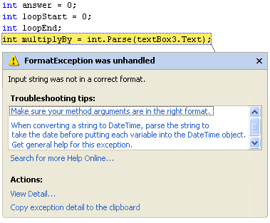 Error - FormatException