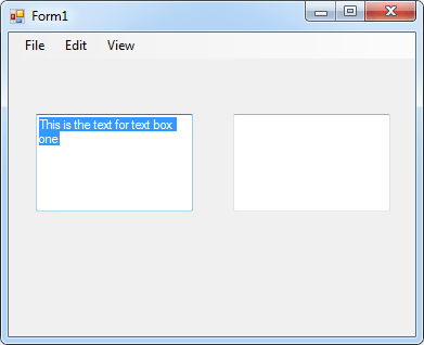 Add two text boxes to your form