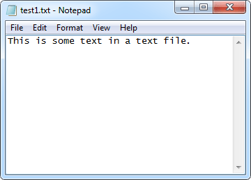 Notepad with some text in it