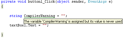 Compiler Warning in C#