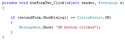 C# code to detect if the OK button was clicked