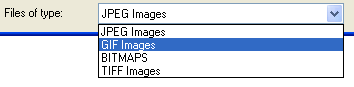 Four Image types have been filtered for
