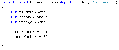 Assign values to the integers