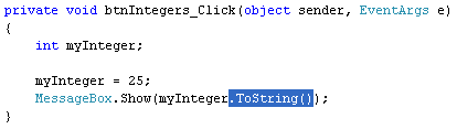 The ToString Method