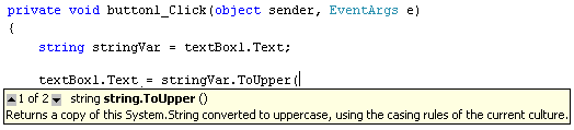 The ToUpper Method in C# .NET
