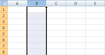 Microsoft Excel 2007 -  Excel Rows and Columns 02