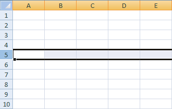 Excel 2007 Rows