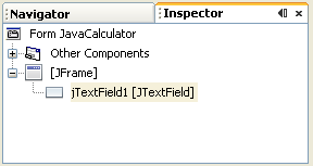 Inspector area showing a default Text Field