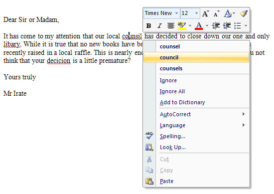 Spelling And Grammar Check Excel 2010