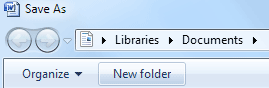 The New Folder icon