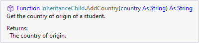 Custom Summary for a function in VB NET