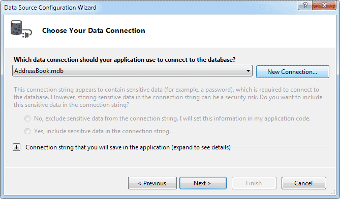 Datrabase file is now selected