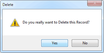 Message Box relating to deleting a database record