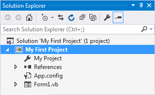 VB .NET Solution Explorer