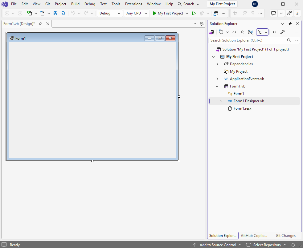 Docked flyout in Visual Studio 2026