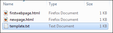 Three files showing in Windows Explorer