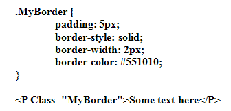 CSS and HTML for a border image