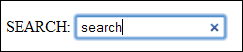 An HTML 5 search box
