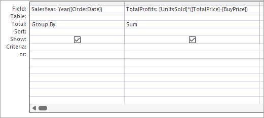 Two calculated fields in Access