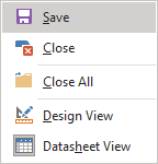 The right-click context menu with the Save item highlighted