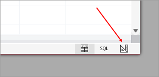 The Design View shortcut in Access