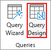 Query Design item on the Queries panel