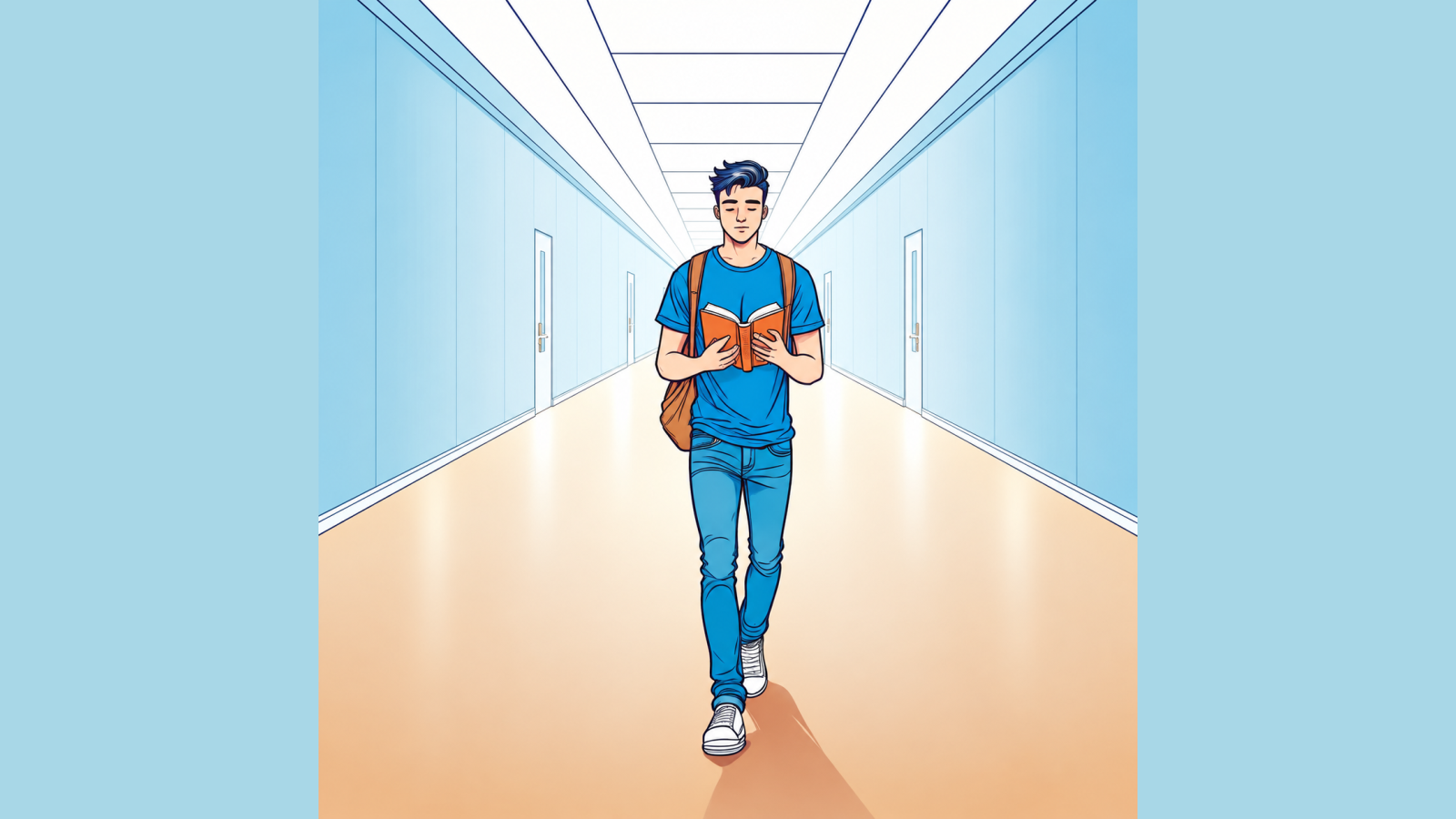 Full body view of the reader
