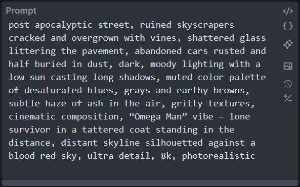 Invoke AI prompt box with its controls highlighted.