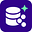 Small purple Faker plugin icon for the Codex composer
