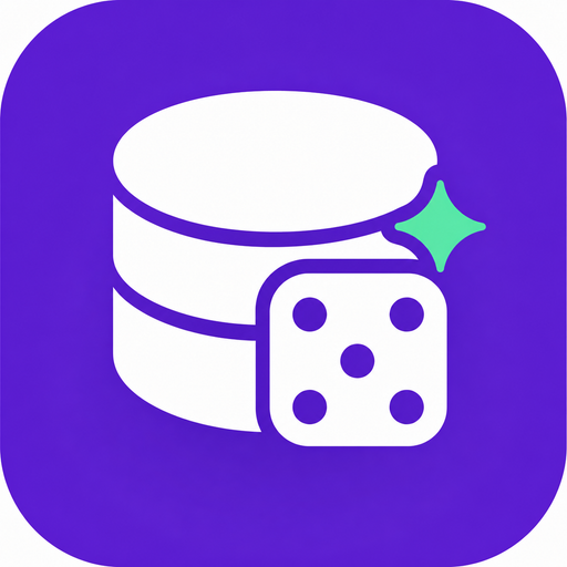 Purple Faker plugin logo showing a database, a die and a green sparkle