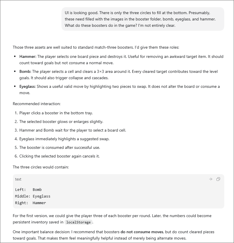 An in-depth reply by Codex to a query