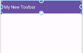 A new title added to an Android Toolbar