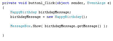 Display the results in a Message Box