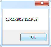 Message Box with a Date and Time