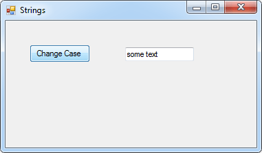 Text on a C# NET form in lowercase