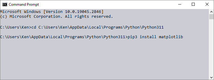 matplotlib install