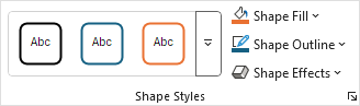 Excel 20205 - Shape Styles for a Chart