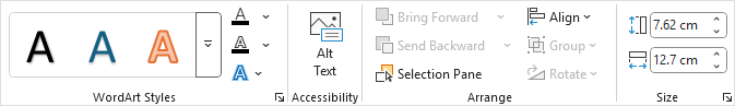 Excel 2025 - format ribbon right side