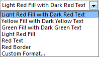 Cell fill options