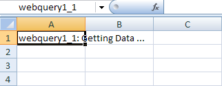 Excel is fetching the data
