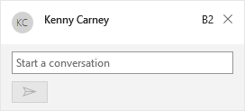 The Conversation box in Excel