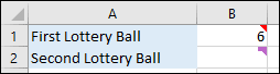 The New Comment cell indicator in Excel 2019 and above