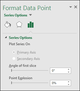 Formato de punto de datos en Excel 2013 y 2016