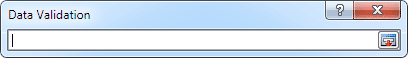 Data Validation selection