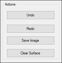 Four buttons added to a Group Box