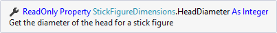A summary comment in Visual Studio