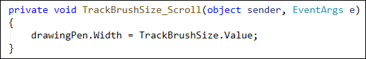 C# code to get the value of a trackbar and assign it to a pen width