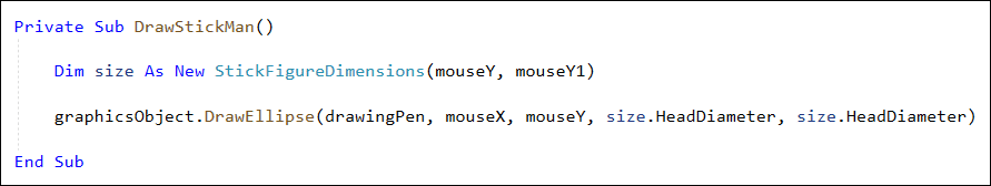 VB Net code to draw an ellipse