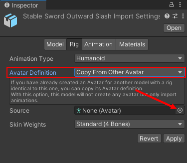 Rigging an animation